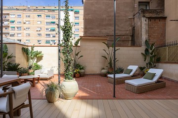 living - Piso de 200m² con 100m² terraza en venta en Eixample Derecho - featured