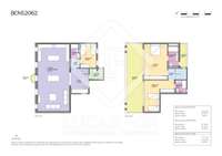 living - Ático de 178m² con 42m² terraza en venta en Eixample Derecho - Plano del piso thumbnail - 1