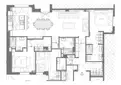living - Piso de 154m² en venta en Almagro, Madrid - Plano del piso thumbnail - 1
