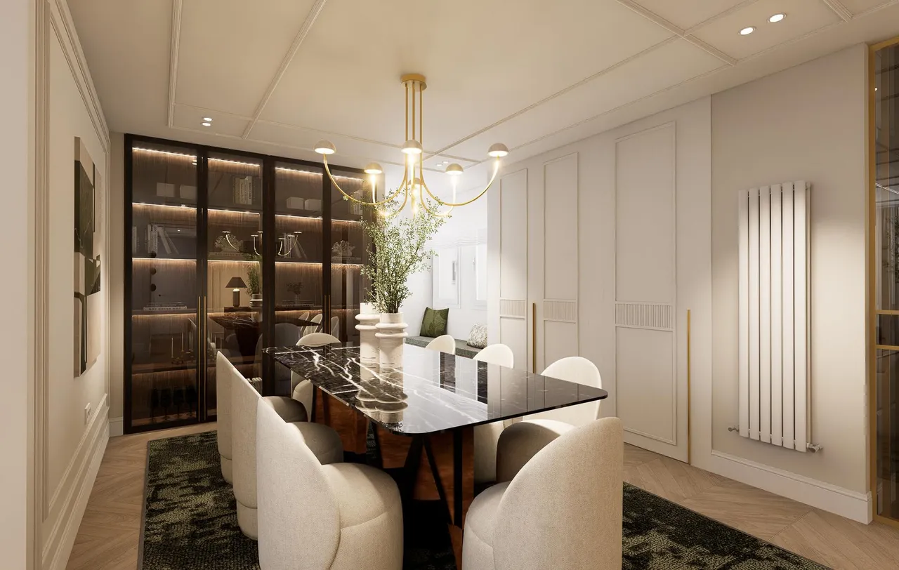 living - 177m² apartment with 42m² terrace for sale in Lista, Madrid - gallery - 7
