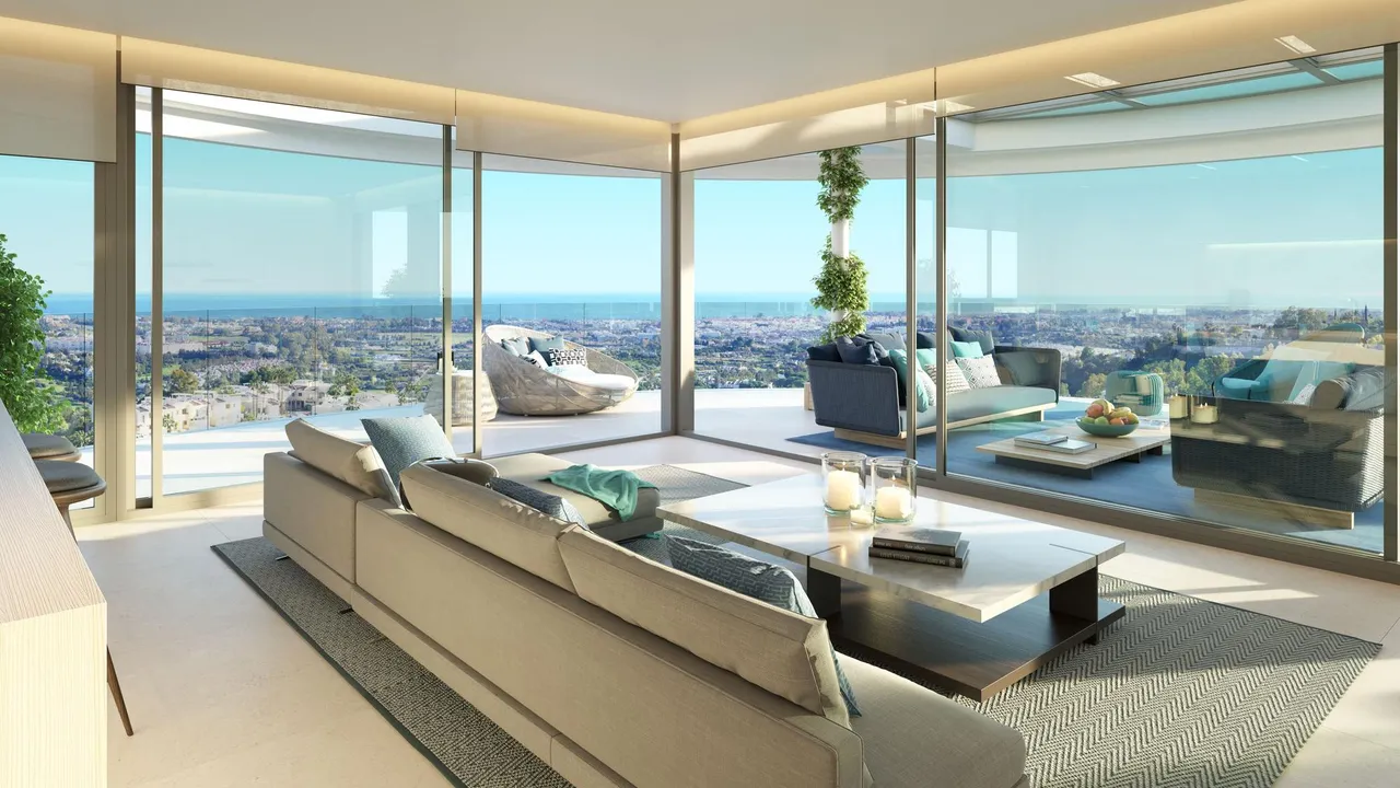 living - Beautiful boutique development with spectacular panoramic views over Marbella - gallery - 3