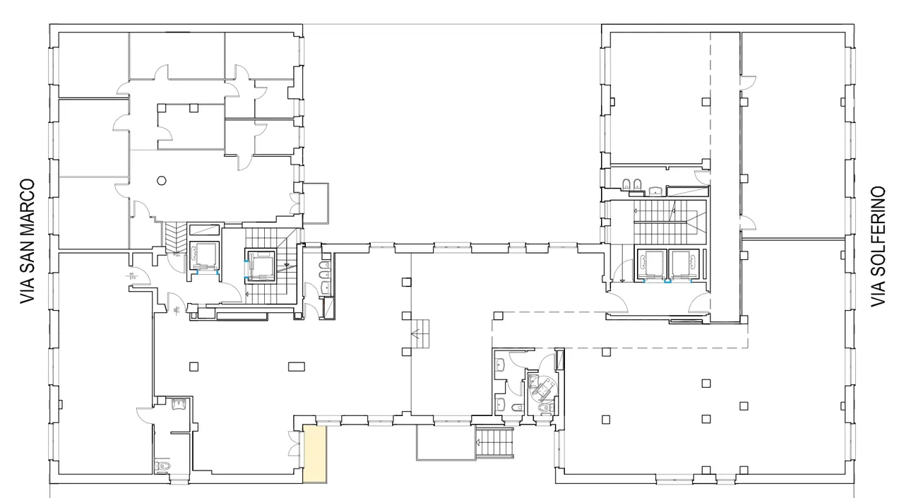 office - San Marco 29 / Solferino 36 - Office - Dils - Verdiepingsplan - 1