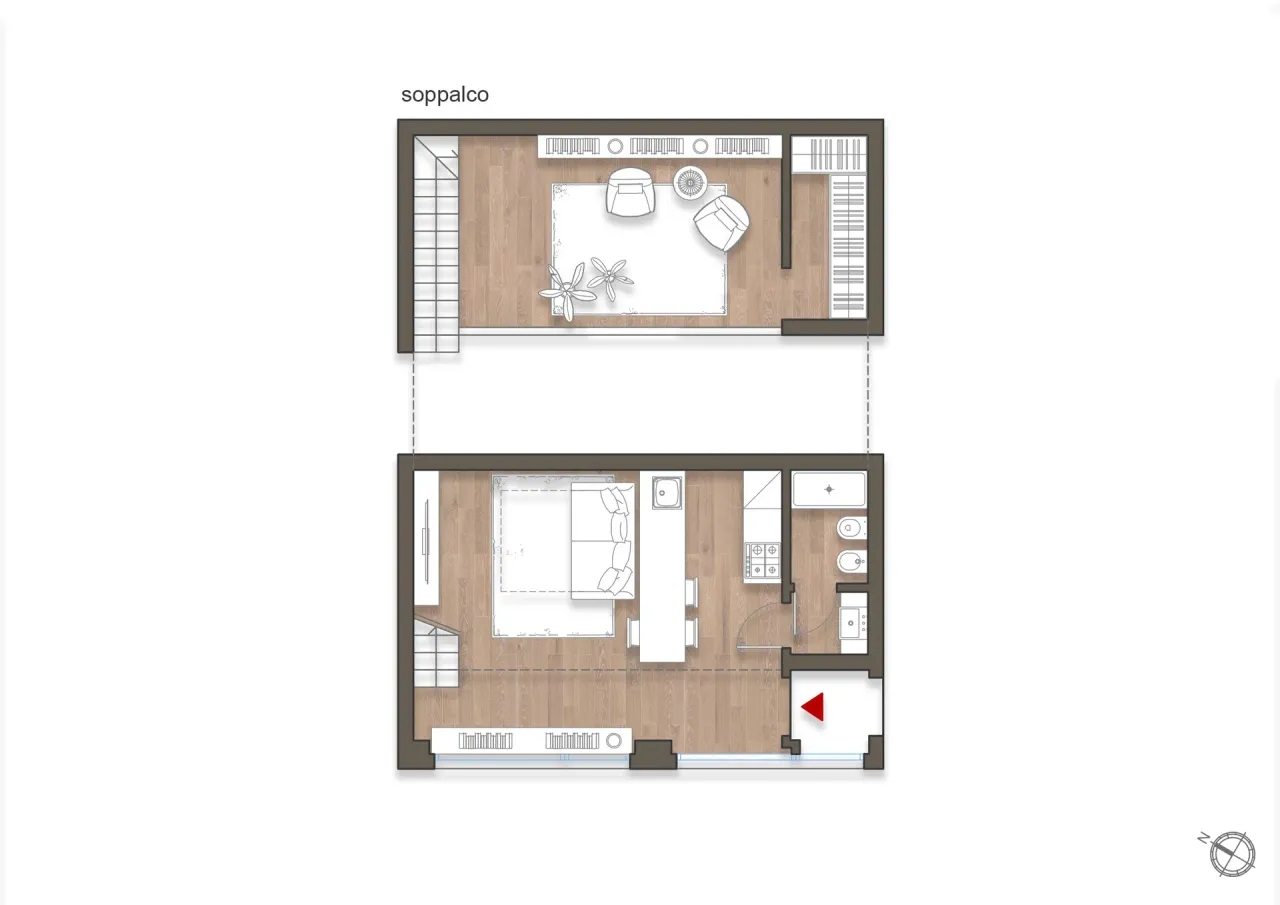 living - Carlo D'Adda 1 - Living - Dils - Planimetria - 1