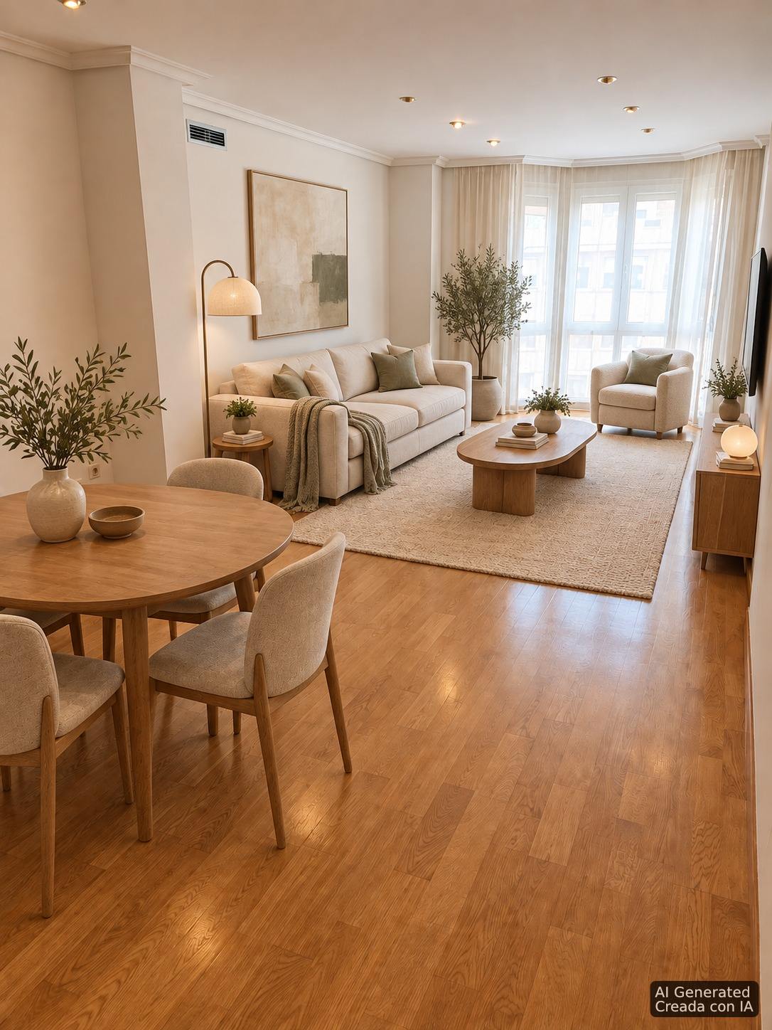 living - 141m² apartment for sale in Sanchinarro, Madrid - gallery - 2