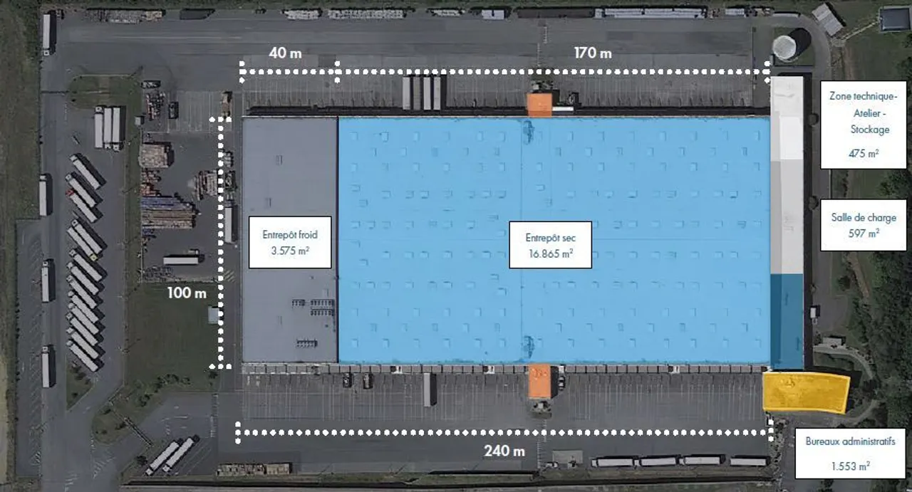 logistics - Logistics Warehouse For Rent - For Sale - Verdiepingsplan - 1
