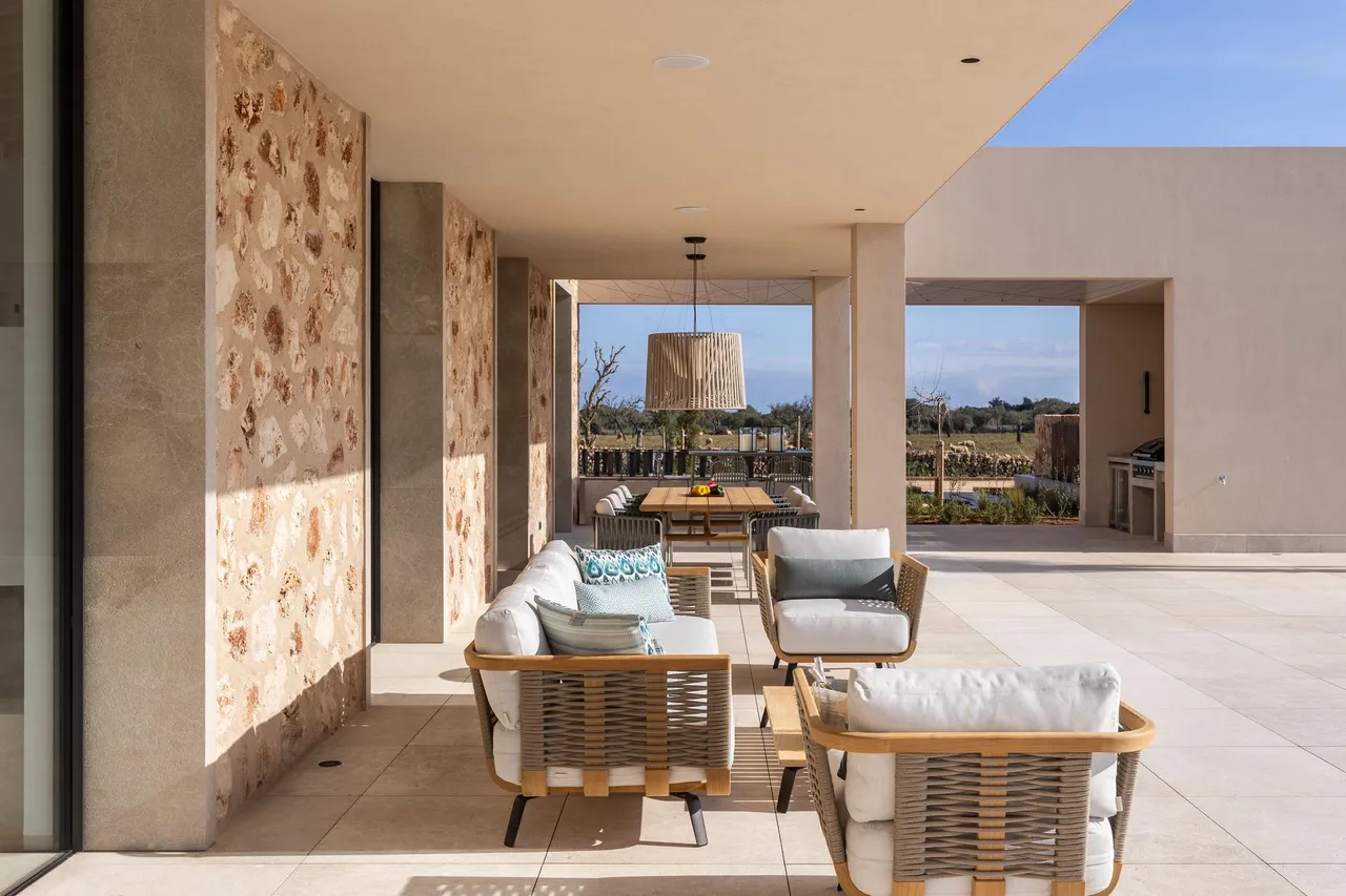 living - Casa rural de 556m² con 165m² terraza en venta en Santanyí - gallery - 10