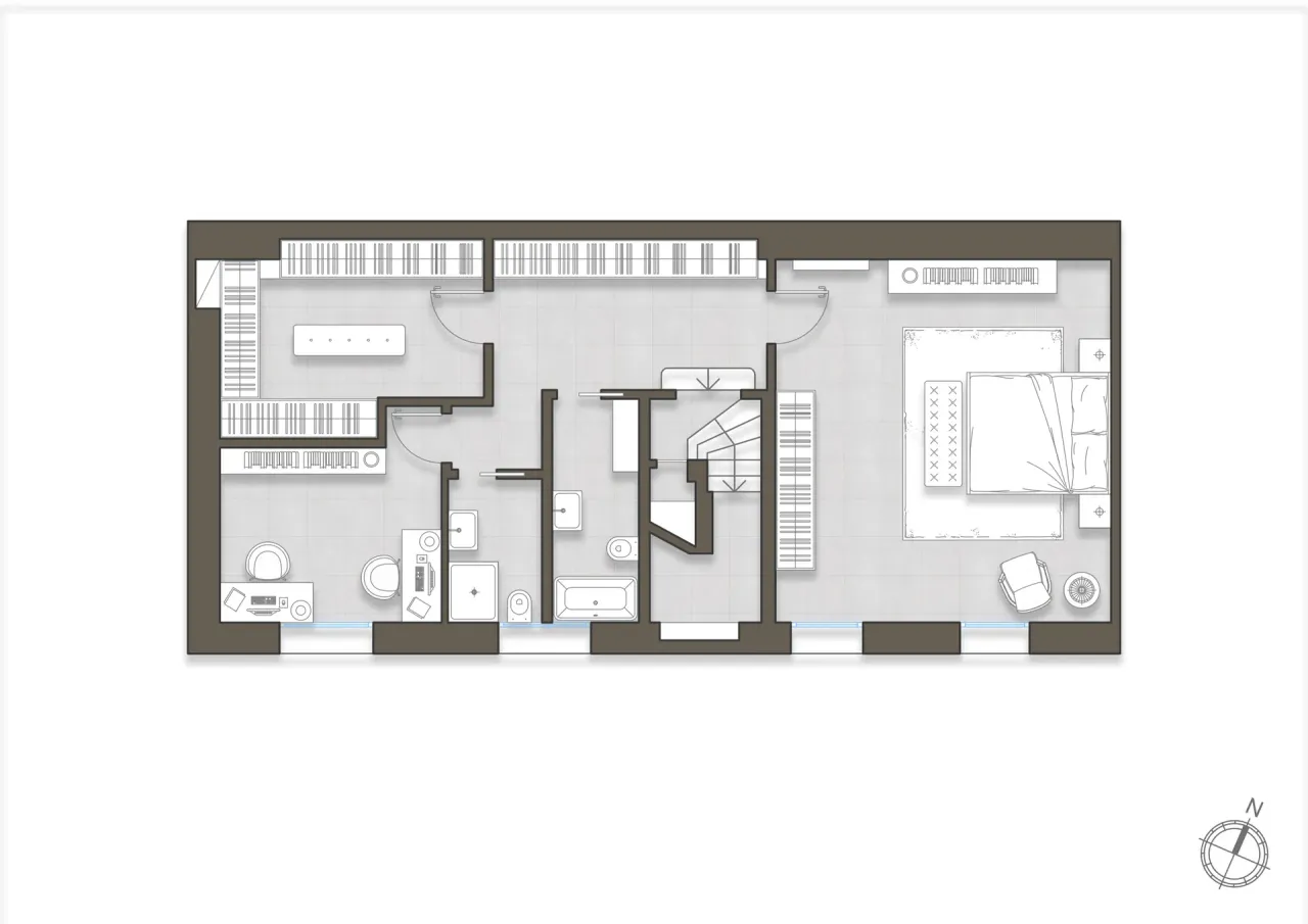 living - Vivaio 6 - Living - Dils - Plan d'étage - 1