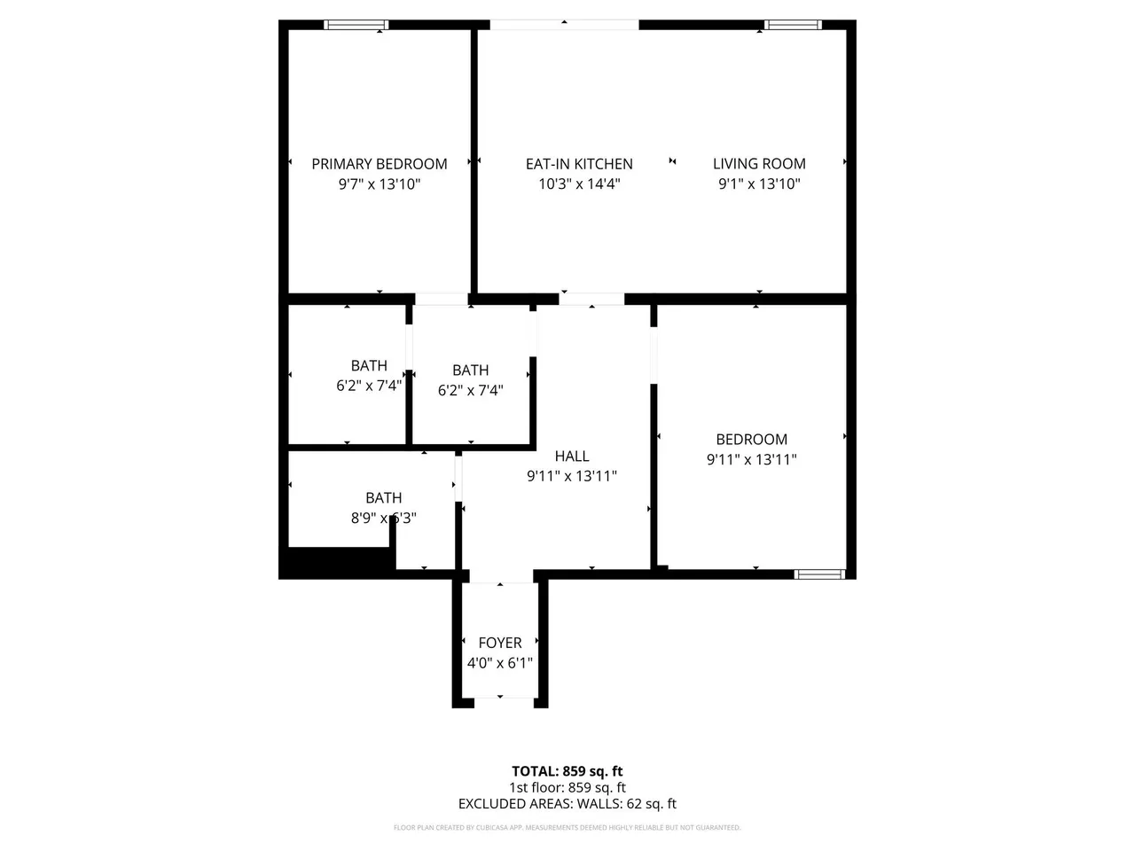 living - Piso de 500m² en alquiler en Palma de Mallorca - Plano del piso - 2