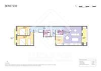 living - Piso de 104m² con 15m² terraza en venta en Eixample Derecho - Plano del piso thumbnail - 1