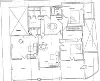 living - 445m² penthouse with 60m² terrace for sale in Ibiza Town - Floor Plan thumbnail - 1