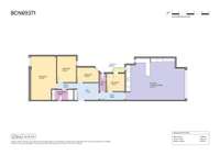 living - Piso de 124m² en venta en Sant Gervasi - Galvany, Barcelona - Plano del piso thumbnail - 1