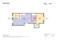 living - 78m² apartment with 41m² terrace for sale in Gràcia - Floor Plan thumbnail - 1