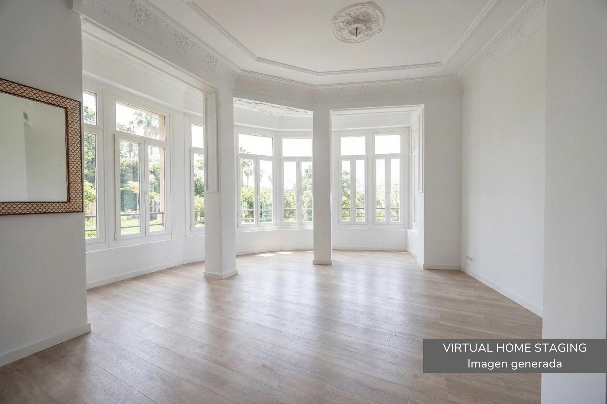 living - Piso de 139m² en venta en Gran Vía, Valencia - featured