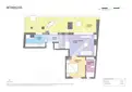 living - 58m² penthouse with 38m² terrace for sale in Sant Gervasi - Galvany - Floor Plan thumbnail - 1