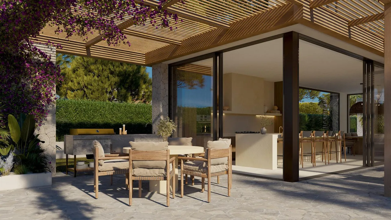 living - Essenza - luxury sea view villas for sale in Siesta, Ibiza - gallery - 3