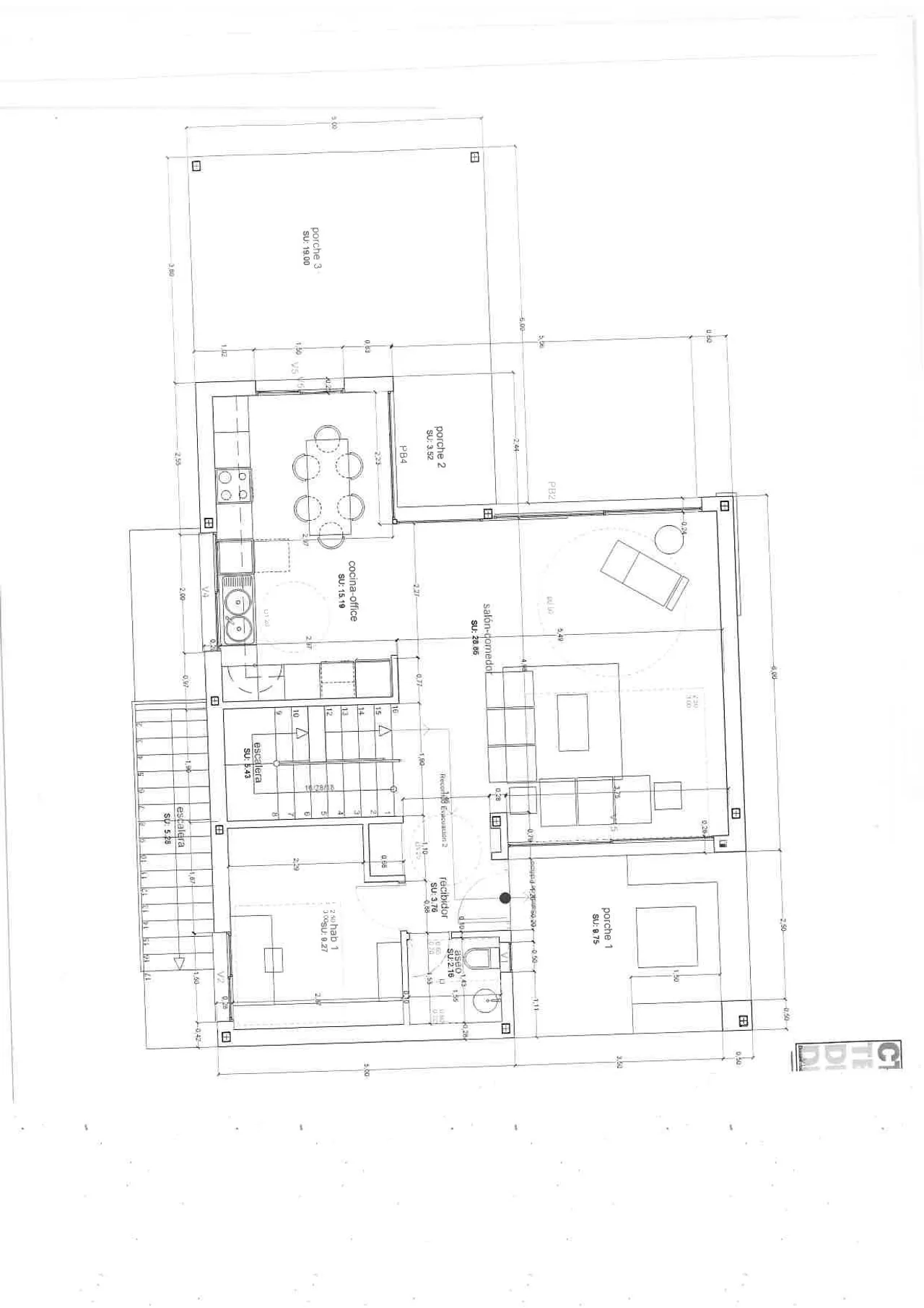 living - 298m² house / villa for sale in Godella / Rocafort - Floor Plan - 1