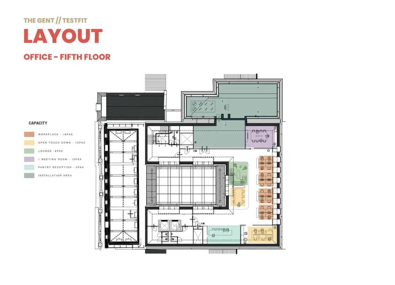 office - The Gent - Office - Dils - Plan d'étage - 1