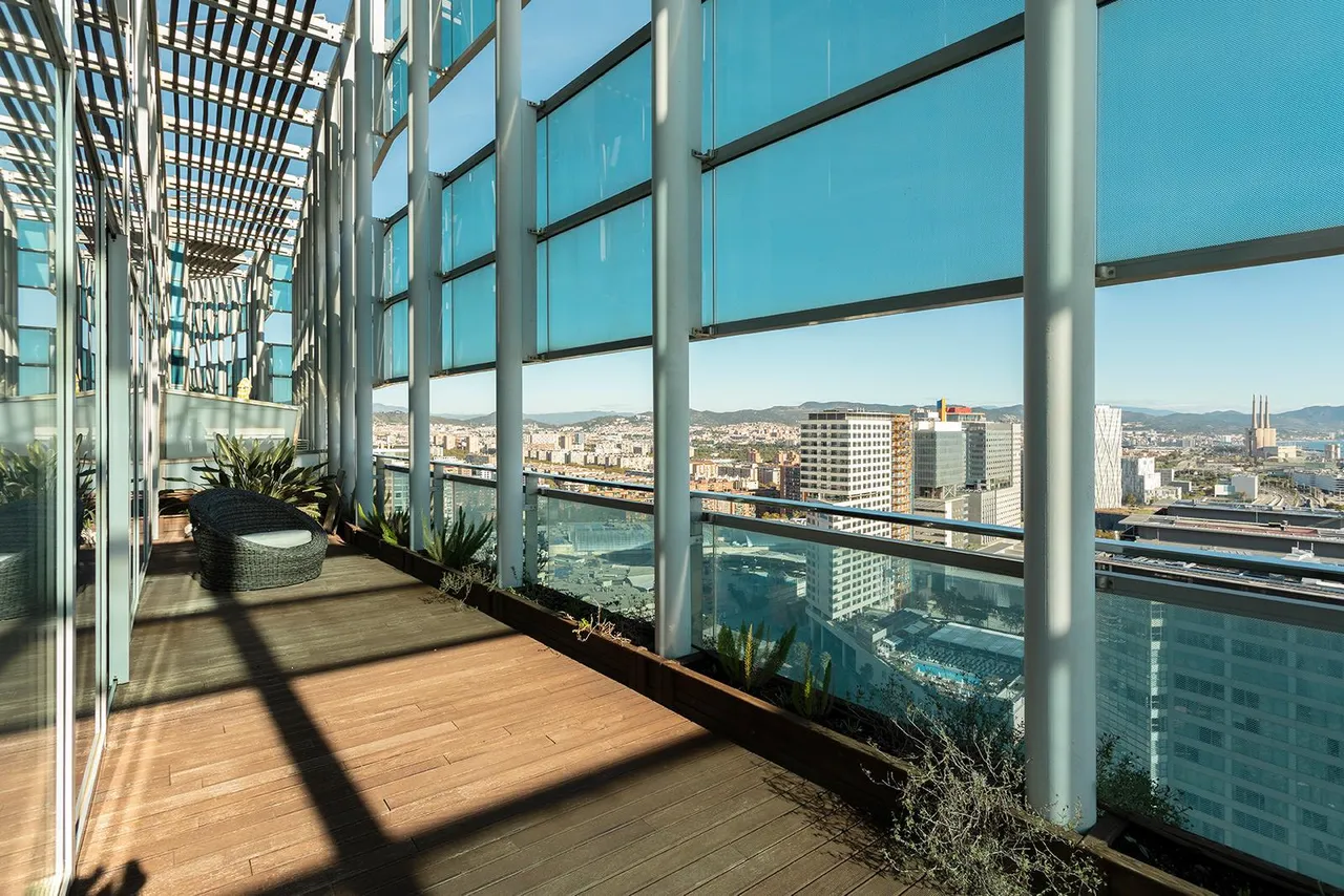 living - 255m² penthouse for rent in Diagonal Mar, Barcelona - gallery - 7