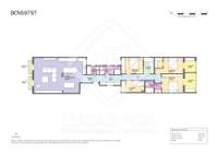 living - Piso de 153m² en venta en Eixample Derecho, Barcelona - Plano del piso thumbnail - 1