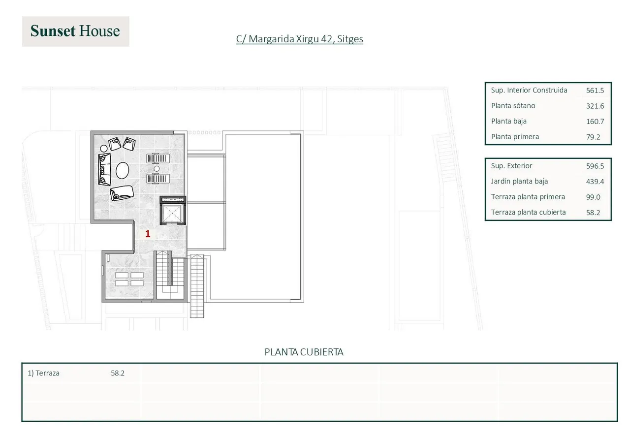 living - 561m² house / villa for sale in La Plana, Barcelona - Floor Plan - 3