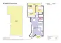 living - 61m² apartment with 50m² terrace for sale in Sant Gervasi - Galvany - Floor Plan thumbnail - 1