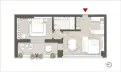 living - Caviglia 3A - unità 6 - Living - Dils - Plan d'étage thumbnail - 1