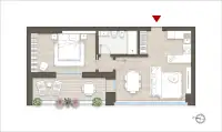 living - Caviglia 3A - unità 6 - Living - Dils - Plan d'étage thumbnail - 1