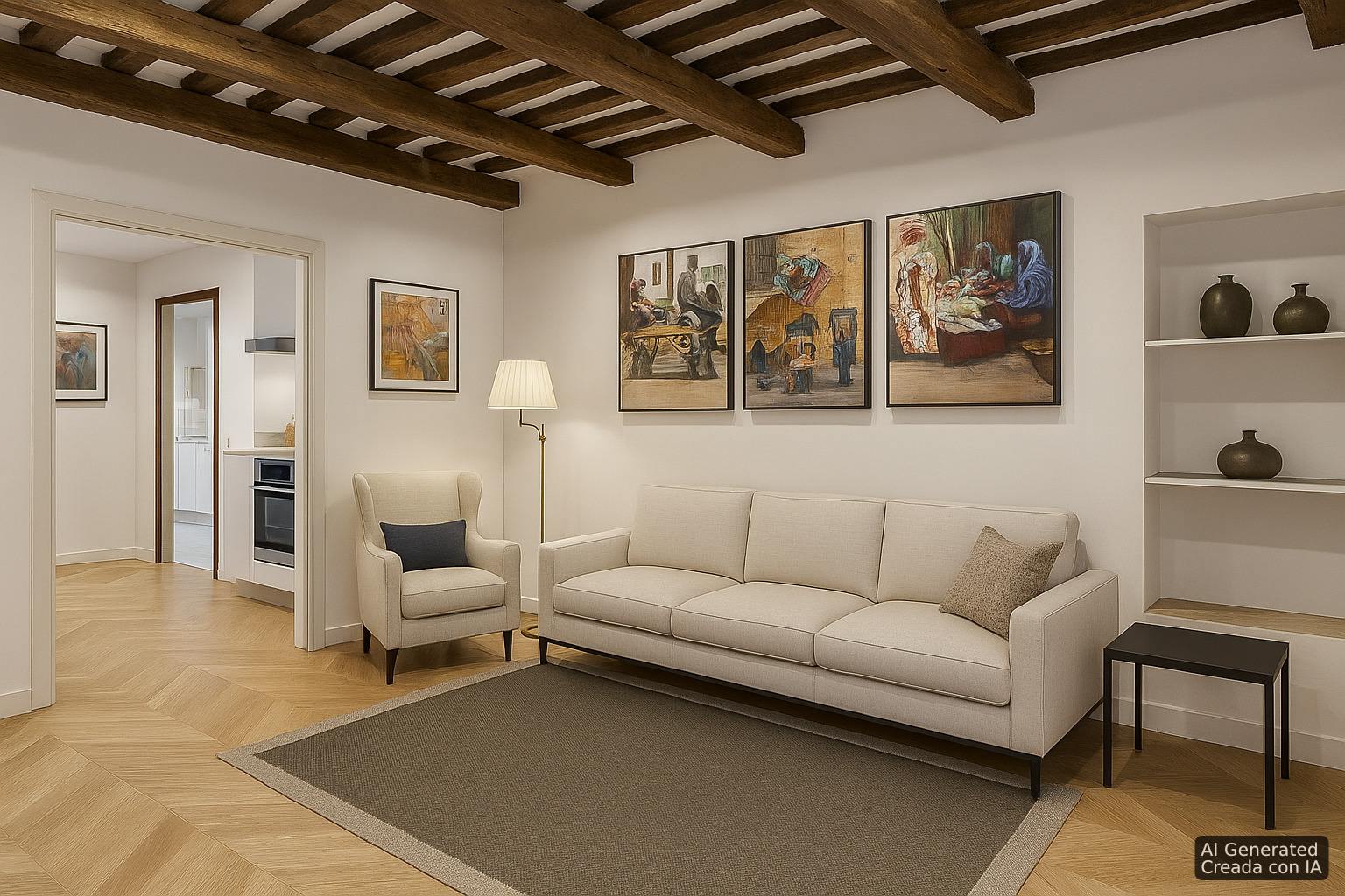 living - Piso de 174m² con 36m² terraza en venta en El Born - gallery thumbnail - 4