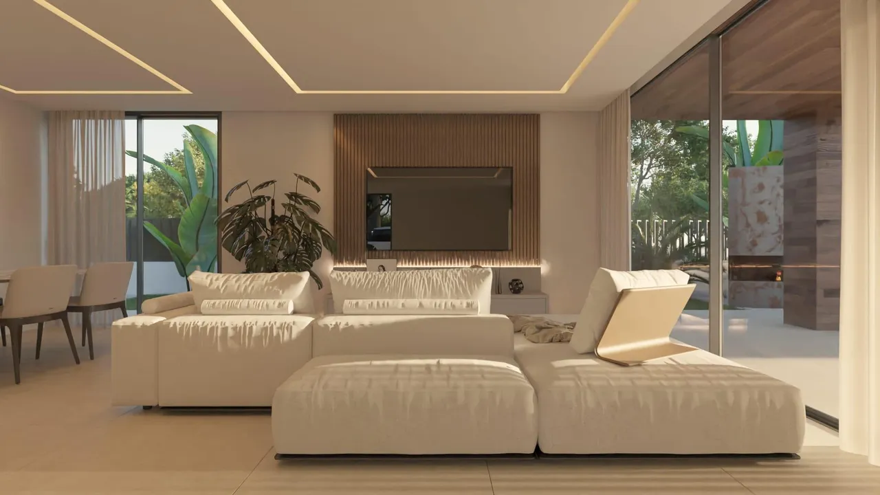 living - 280m² house / villa for sale in San José, Balearic Islands - gallery - 3
