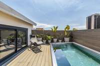 living - 240m² penthouse with 108m² terrace for sale in Les Corts - gallery thumbnail - 2