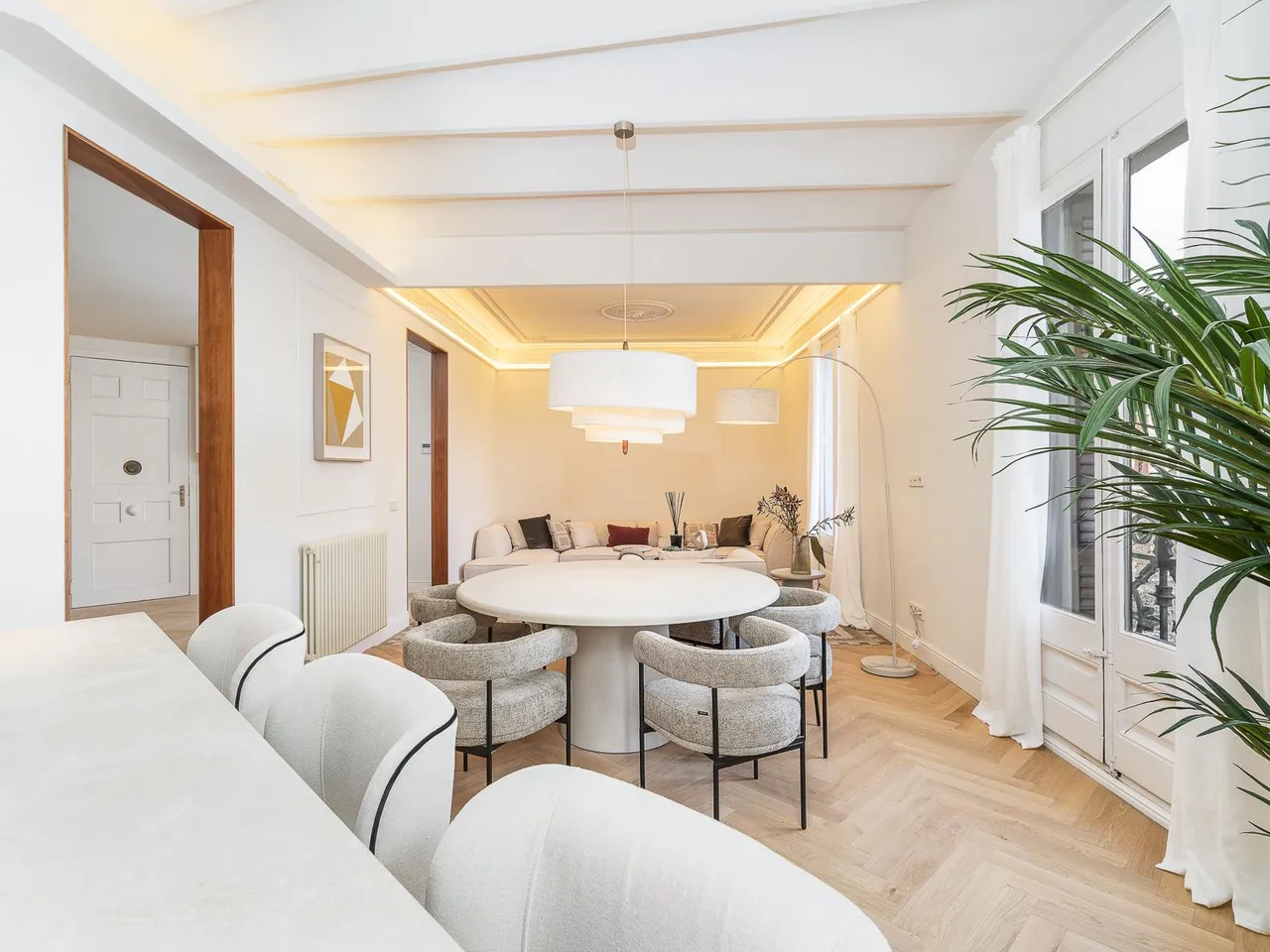 living - 183m² apartment for sale in Eixample Right, Barcelona - gallery - 3