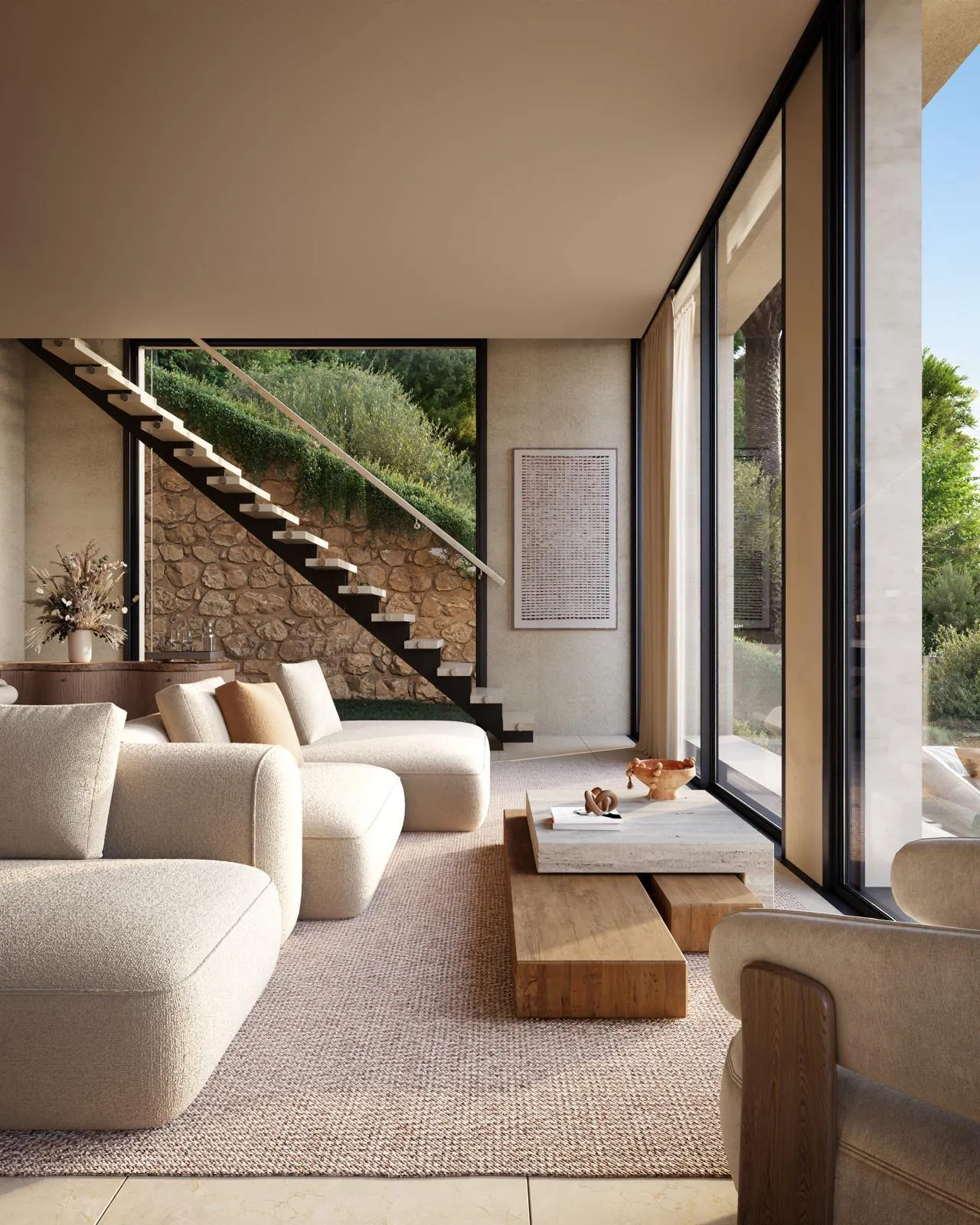 living - 1,100m² house / villa with 390m² terrace for sale in San José - gallery - 9