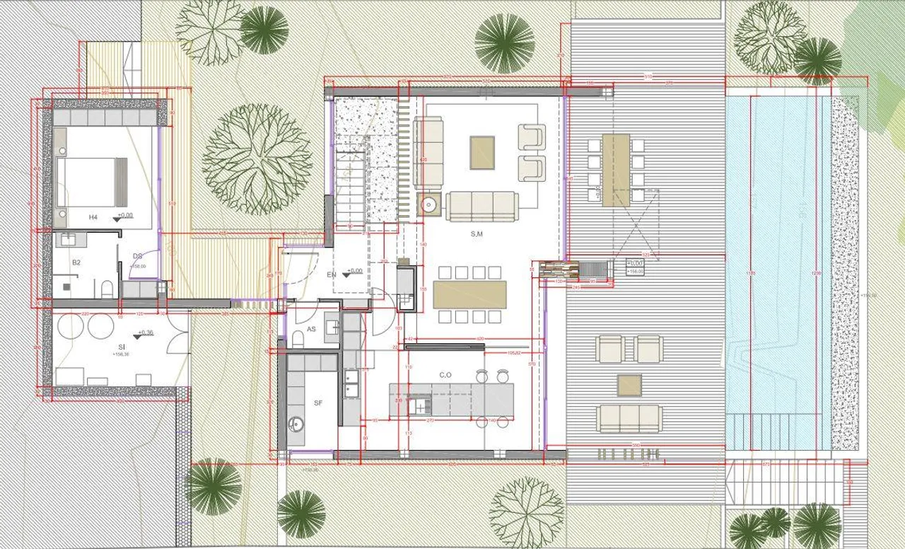 living - Casa / villa de 364m² en venta en Premià de Dalt, Barcelona - Plano del piso - 1