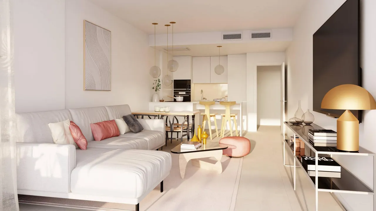 living - New-build apartment for sale with sea views in La Alcaidesa - gallery - 5