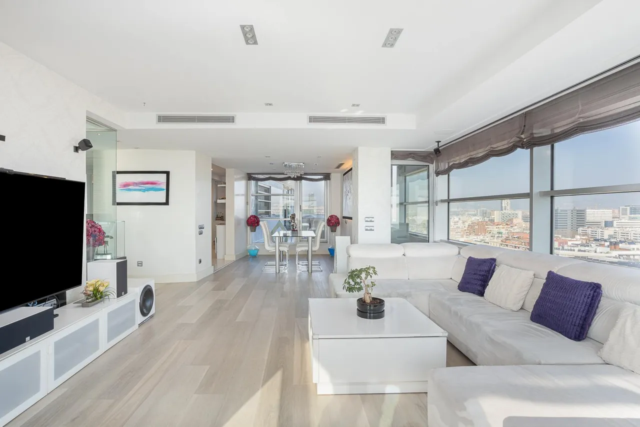 living - Ático de 175m² con 70m² terraza en venta en Poblenou - gallery - 5