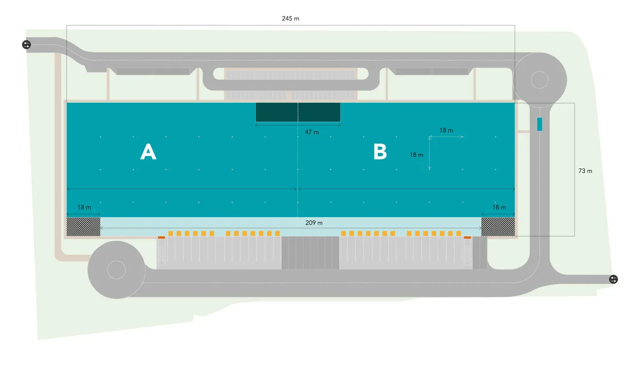 logistics - South Milan - Logistics - Dils - Verdiepingsplan - 1