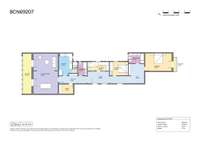 living - Piso de 156m² en venta en Eixample Derecho, Barcelona - Plano del piso thumbnail - 1