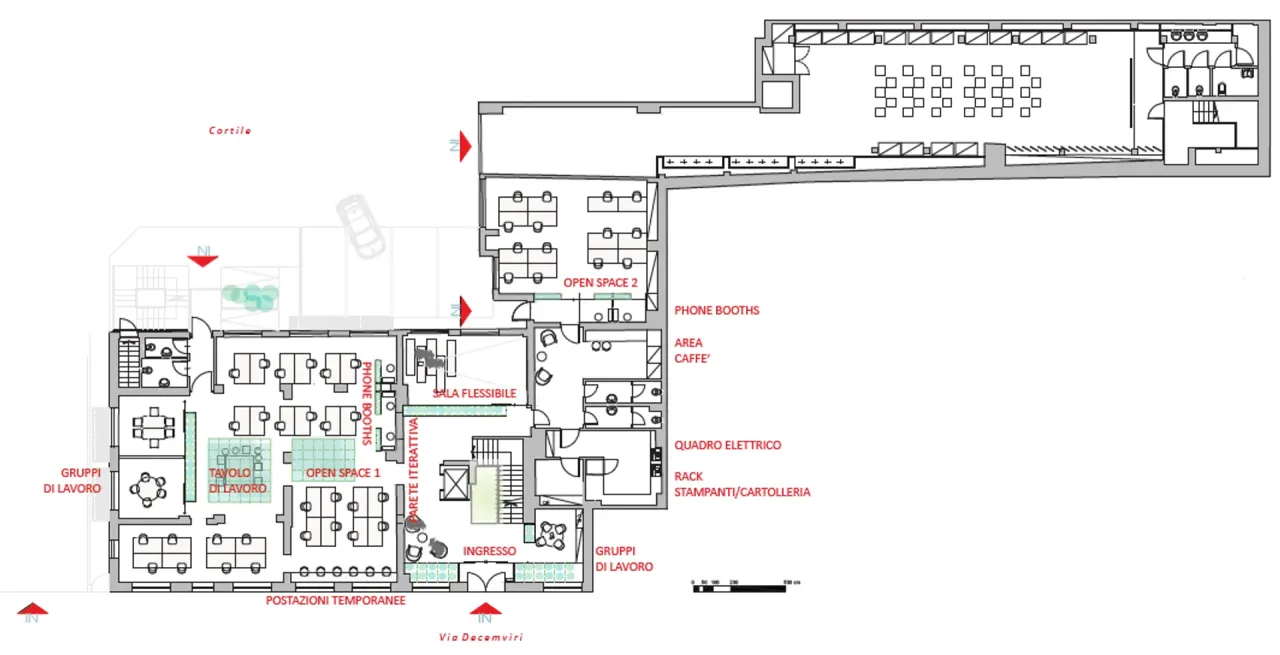 office - Decemviri 20 - Kantoor - Dils - Verdiepingsplan - 1