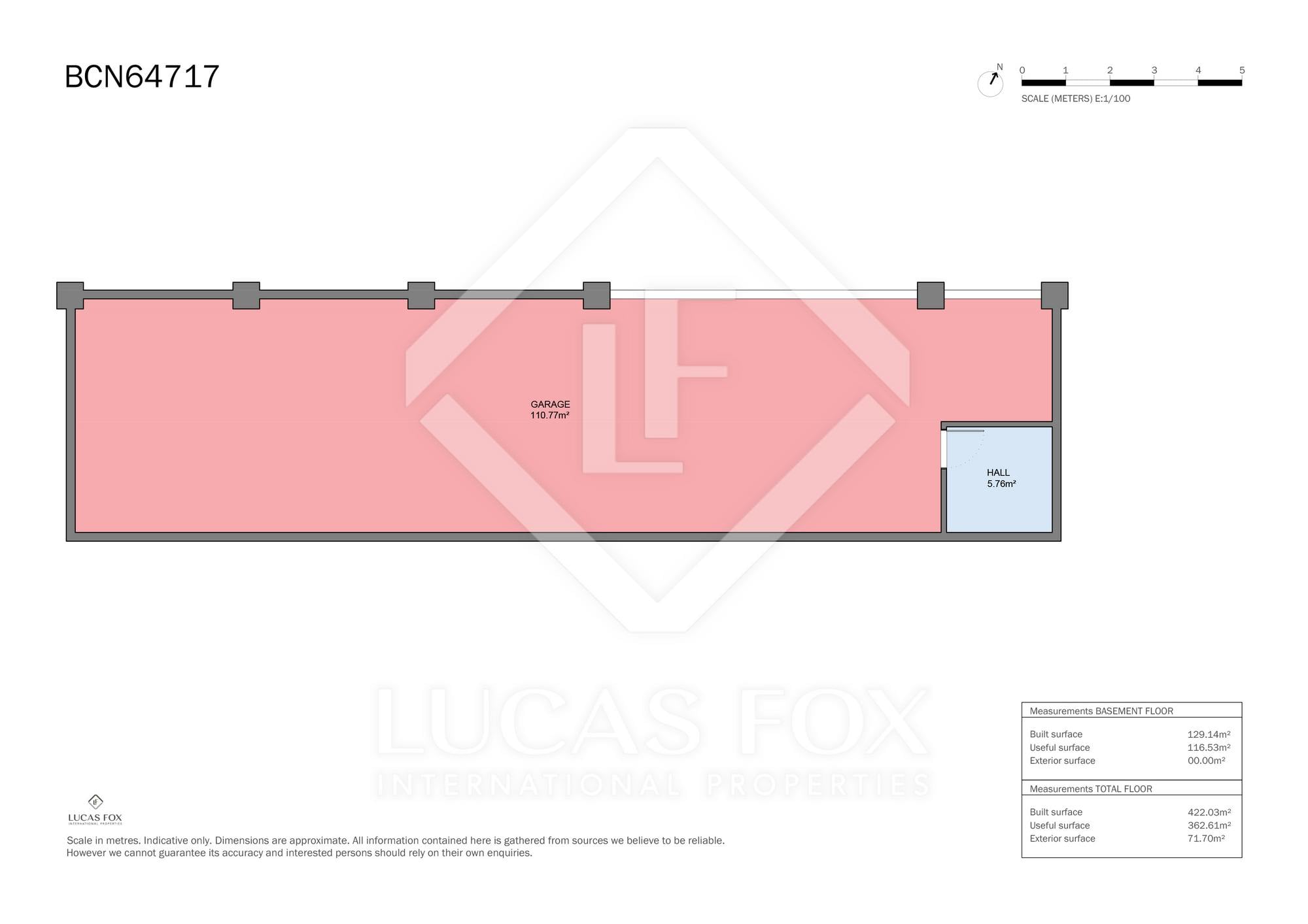 living - Casa / villa de 422m² con 71m² terraza en venta en Sarrià - Plano del piso - 1