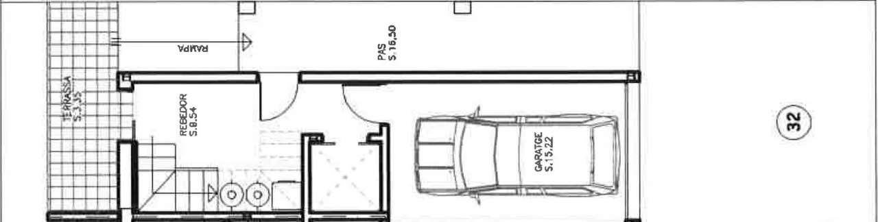 living - Casa / villa de 179m² con 25m² terraza en venta en Empuriabrava - Plano del piso - 1