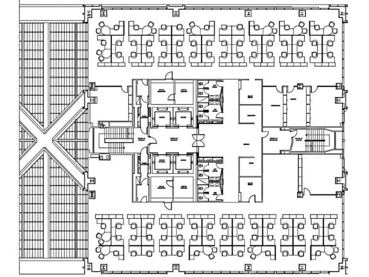 office - Torre Realia - Kantoor - Dils - Verdiepingsplan - 1