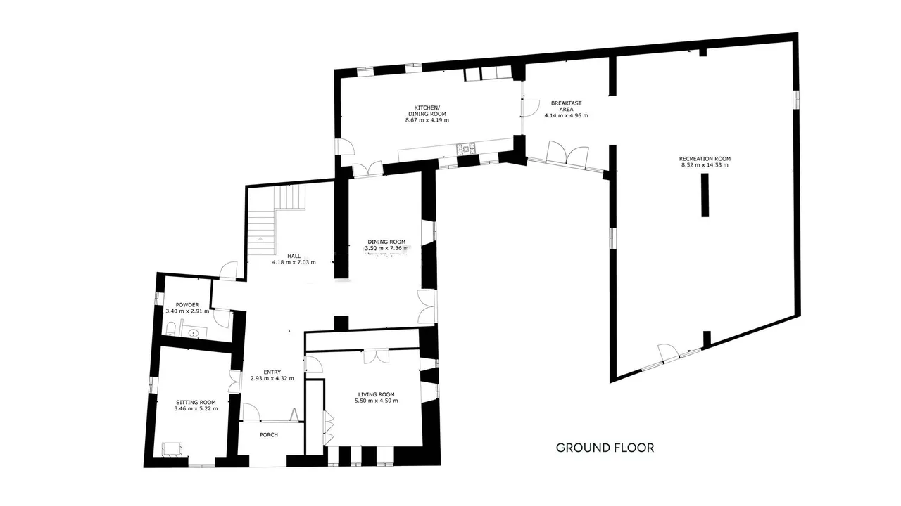 living - 1,011m² country house for sale in Alt Empordà, Girona - Floor Plan - 1