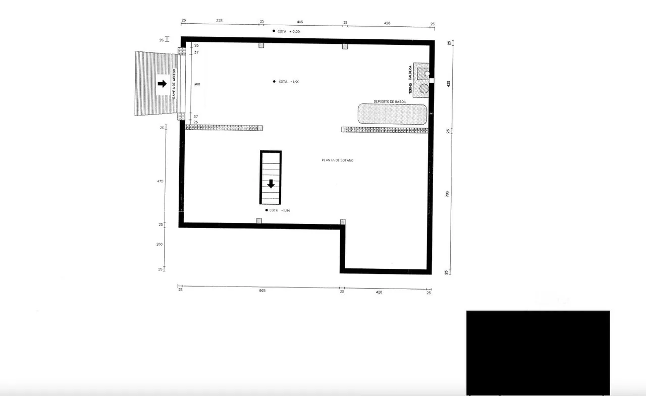 living - Casa rural de 350m² en venta en Esporles, Islas Baleares - Plano del piso - 1