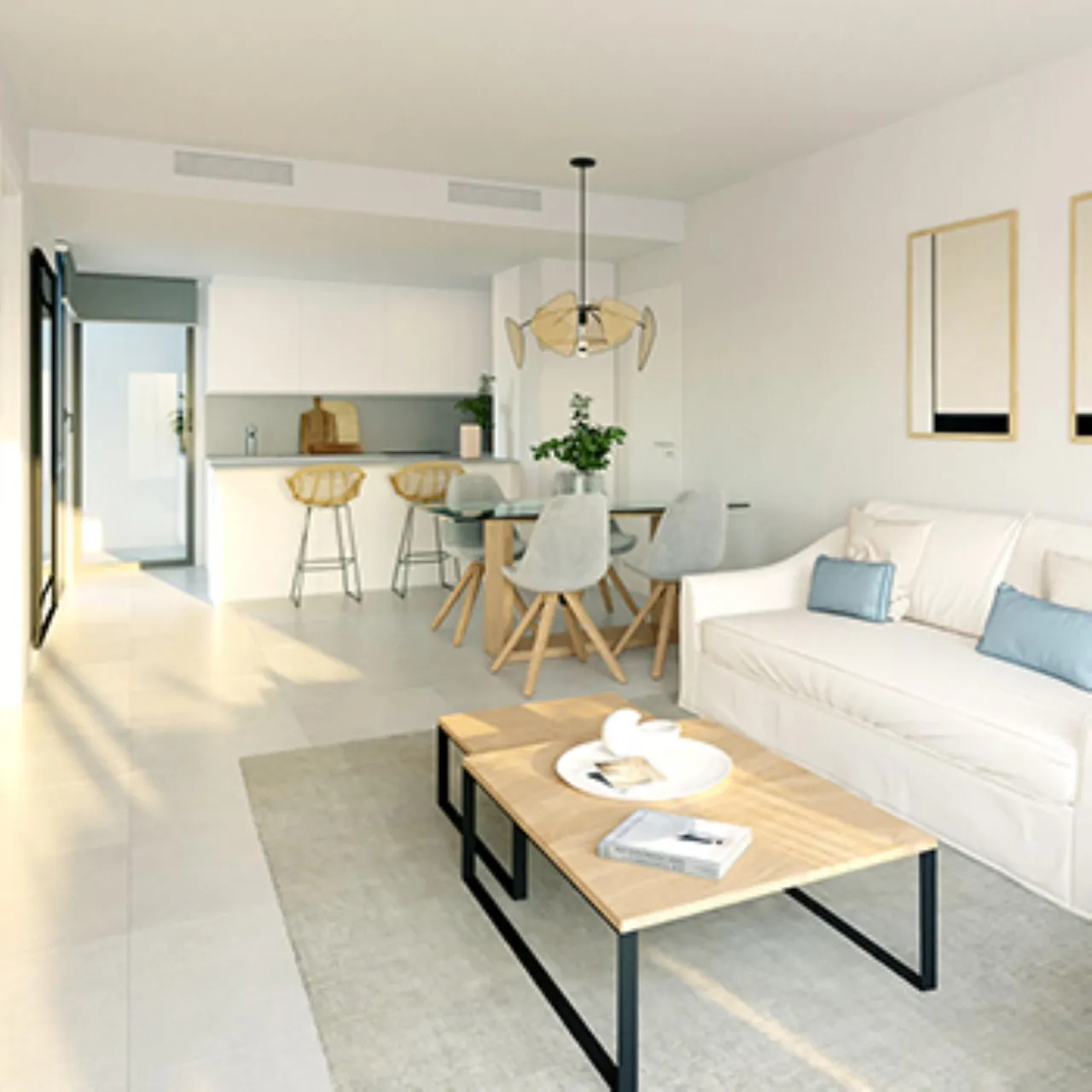 living - New build apartments in El Higueron, close to amenities and with sea views, Costa del Sol - gallery - 5