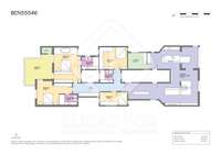 living - Piso de 224m² con 19m² terraza en venta en Sant Gervasi - Galvany - Plano del piso thumbnail - 1