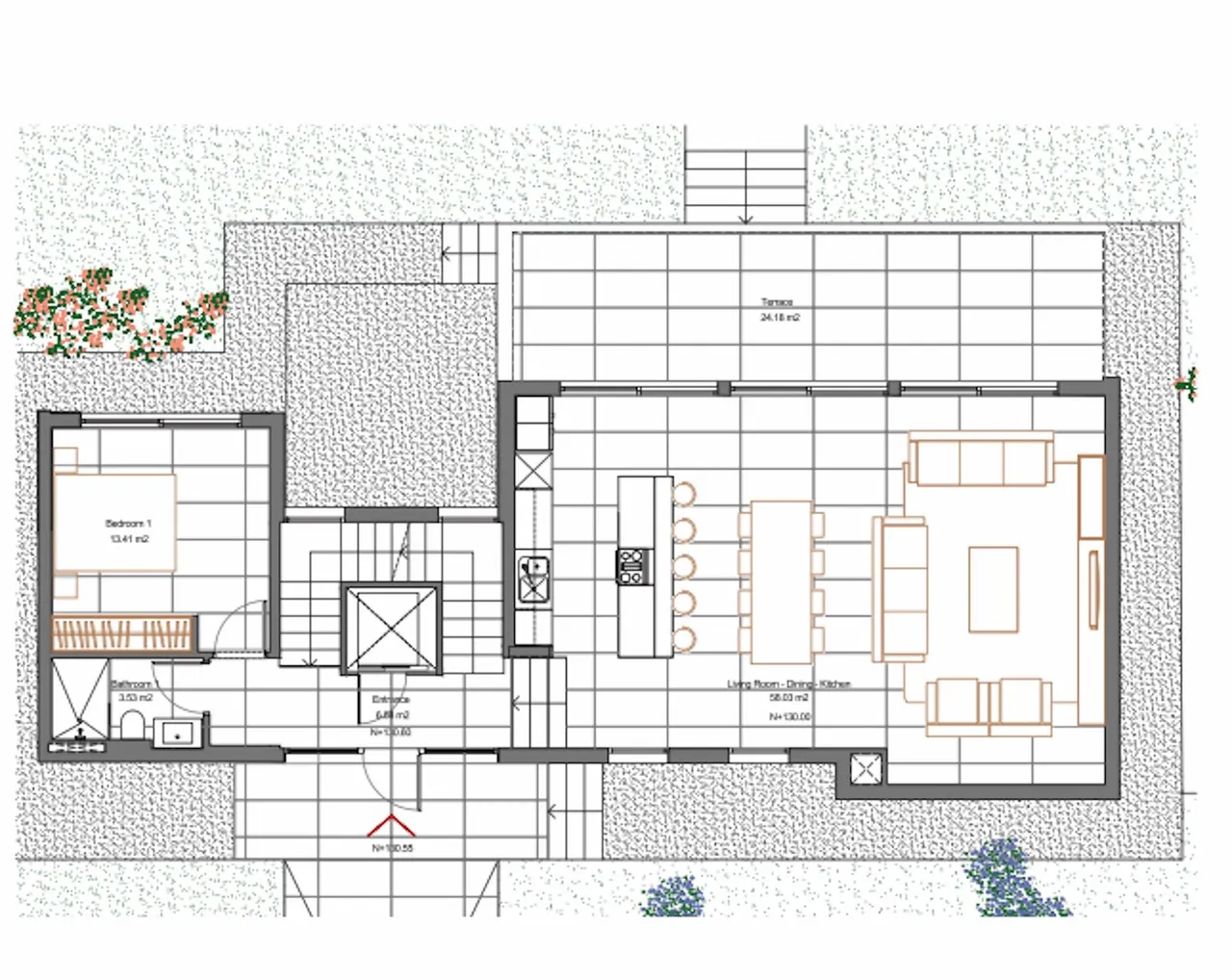 living - Casa / villa de 349m² con 143m² terraza en venta en Palma de Mallorca - Plano del piso - 3