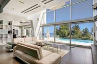 living - Villa de 880 m² en venta en Blanes, Costa Brava - gallery thumbnail - 7