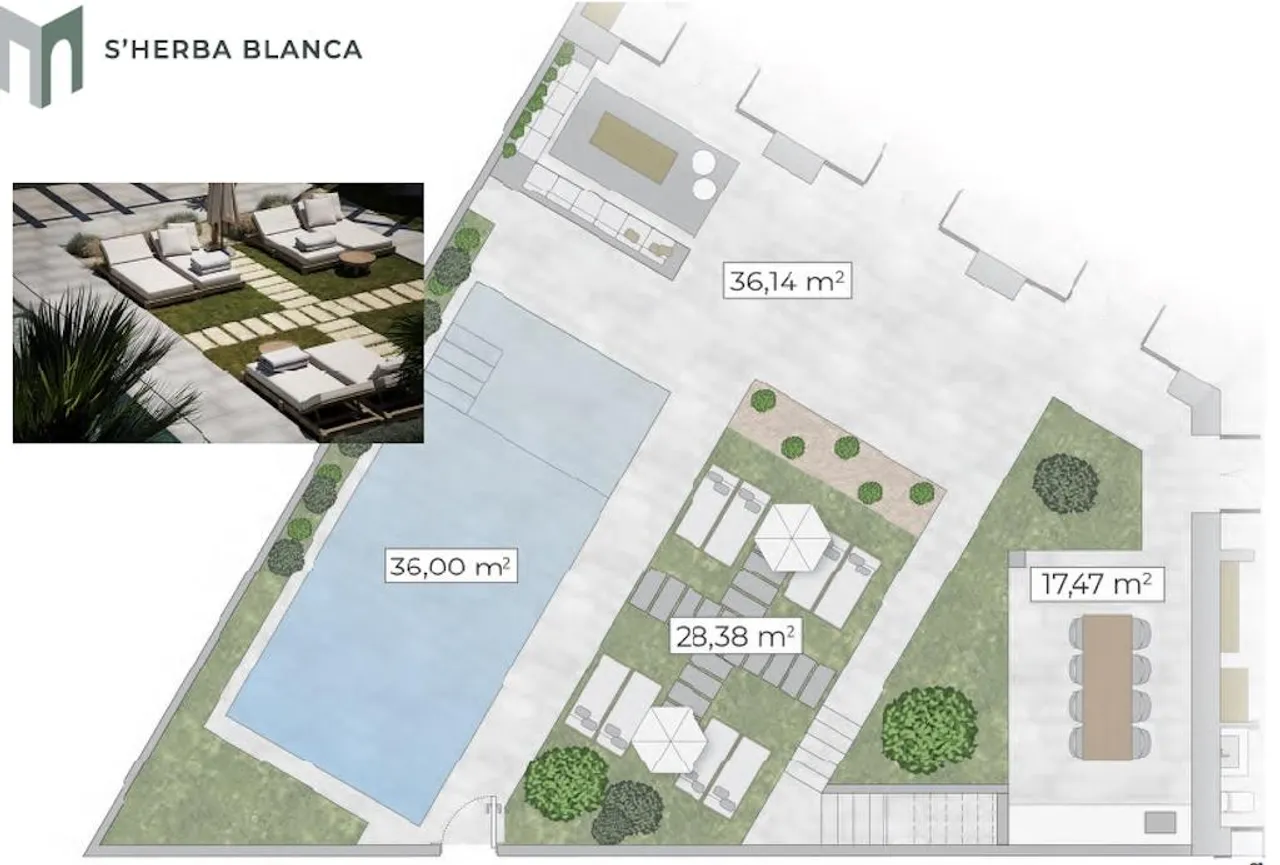 living - 375m² house / villa for sale in Ses Salines - Floor Plan - 1