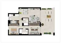 living - Promoción de obra nueva de Pisos en venta en Nueva Andalucía, Costa del Sol. - Plano del piso thumbnail - 1