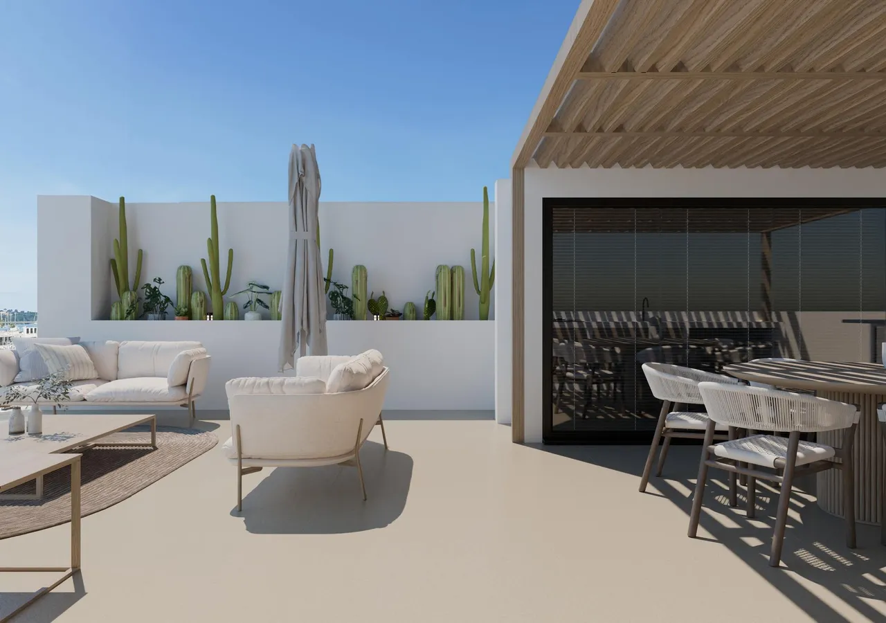 living - 152m² penthouse for sale in Pollensa, Balearic Islands - gallery - 10